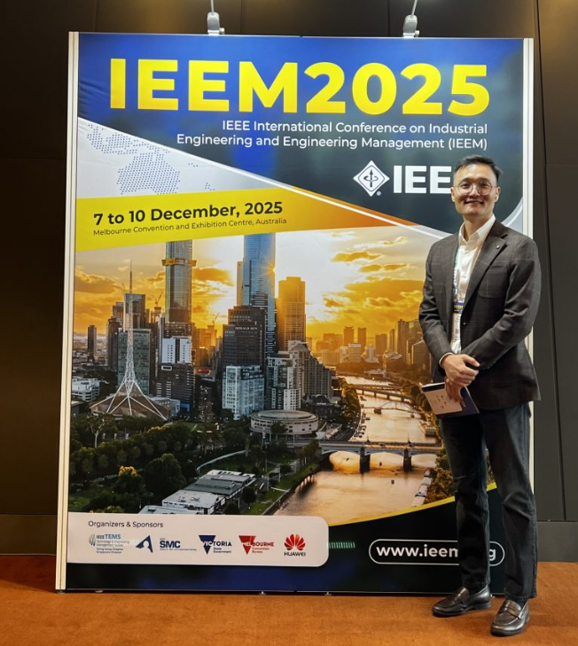 Tsolmon attending the International Conference on Industrial Engineering and Engineering Management 2025 in Melbourne.