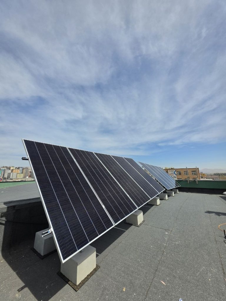The photovoltaic system installed on Ireedui’s company rooftop.